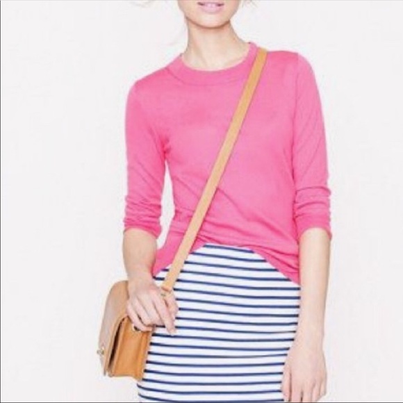 J. Crew Sweaters - J Crew Tippi Sweater in Hibiscus Pink. Size M.